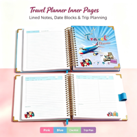 Services d'impression de carnets promotionnels en spirale pour usine, carnet de notes A5 en tissu PP PVC, agenda scolaire, planificateur, reliure spirale, pour voyage