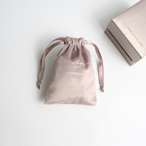 Soft Velvet <b>Cloth</b> Drawstring Bag <b>Dust</b> Proof Pouch for Underwear Jewelry Accessories Gift Packaging Bulk - Product Image 3