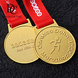 Medalla de Metal Dorada con Cordón para Medallas de Corredores de Media Maratón y Maratón - Product Image 3