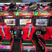 Simulateur de course d'arcade, construction métallique, accepteur de pièces/billets, détection de mouvement, écran LCD 32 pouces, intérieur, anglais