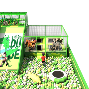 Piscina de Pelotas Grande y Popular, Equipo de Entretenimiento Infantil, Juegos con Temática Verde, Área de Juegos Interior para Niños - Product Image 5
