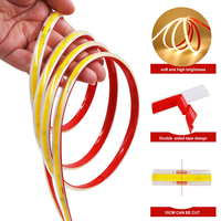 Bande lumineuse LED COB 110V 220V, 296 LED/m, haute luminosité, étanche, flexible, ruban LED pour éclairage de pièce, cuisine, extérieur