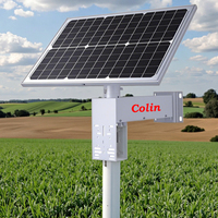 Mini panneau solaire flexible 40W pour l'extérieur avec batterie au lithium ternaire 20AH et caméras 4G Système de surveillance solaire DC12v