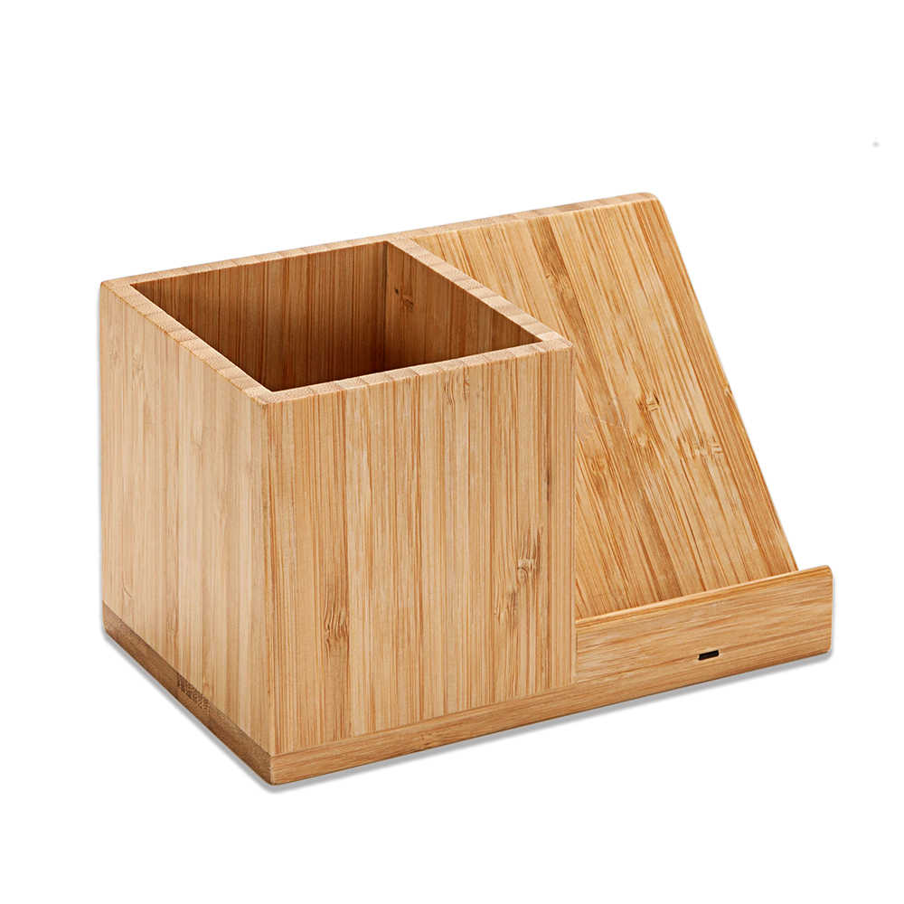 Schnelles Bambus-Wireless-Ladegert mit Stifthalter fr iPhone, 10W  kabelloses Laden, Schreibtisch-Organizer| Alibaba.com