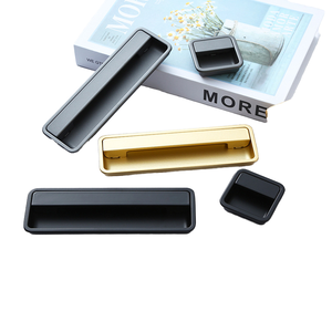 Gold Simple Modern Aluminum Drawer Cabinet with Concealed <strong>Door</strong> Handle <strong>Knobs</strong> Shoe Cabinet Wardrobe with Embedded Invisible Slot - Product Image 2