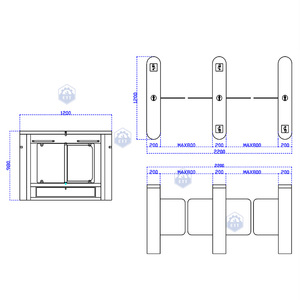Tripod turnstile cơ chế sân bay Swing Gate QR mã Scanner Flap trượt rào cản xe buýt vân tay có thể thu vào thép không gỉ 304 - Product Image 2