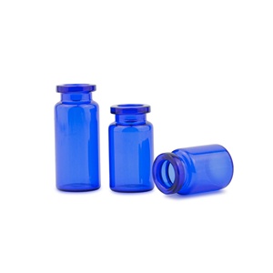 Botella de vidrio azul oscuro de 3 ml con tapa de rosca para uso médico y estético, líquido o polvo liofilizado para suero de cuidado de la piel, venta al por mayor - Product Image 2