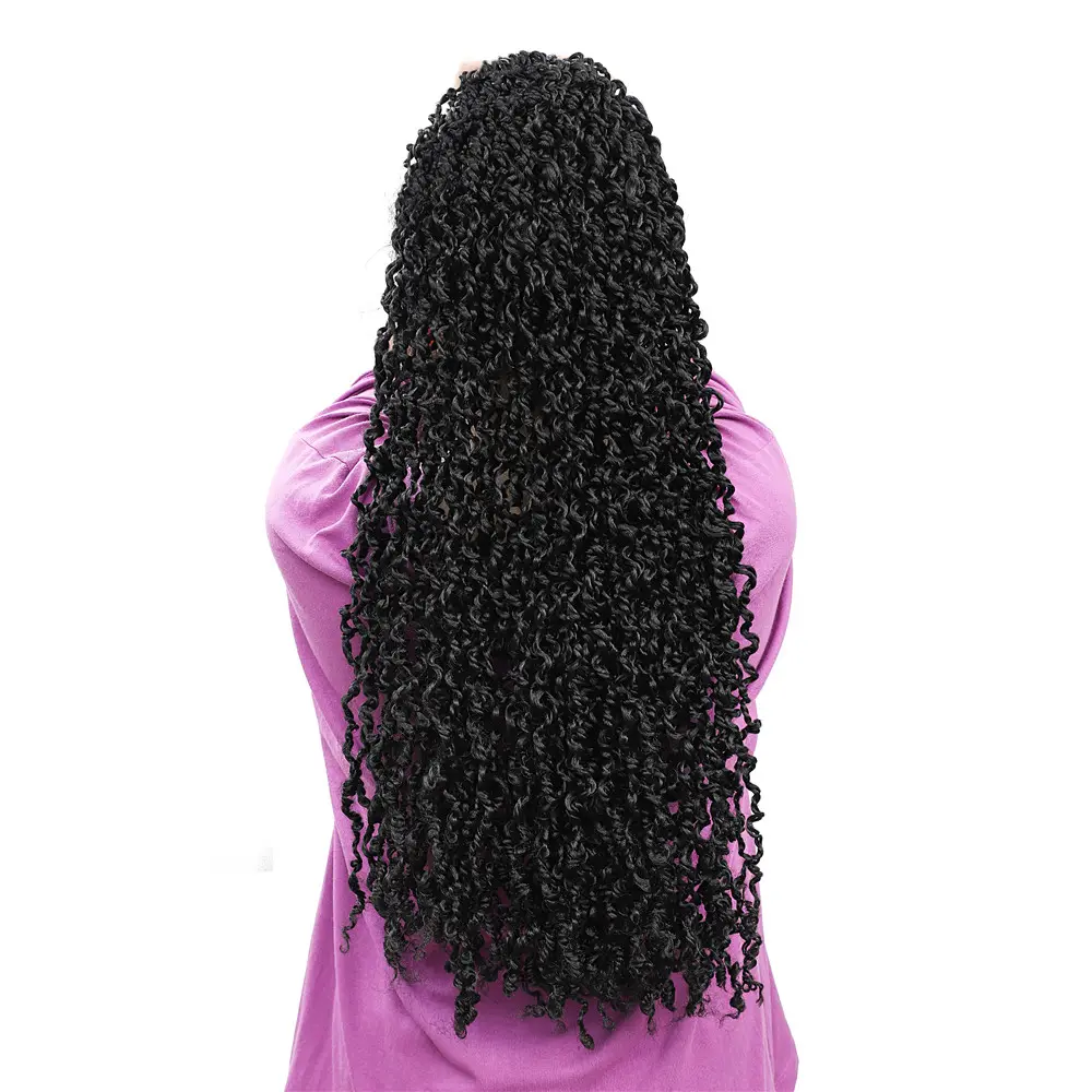 Curly Passion Twist Majesty Senegalese Twist Crochet Hair Synthetic Braids Pre-Looped Dreadlocks Braiding Hair Extensions