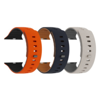 RYB Nouveau design sportif respirant en caoutchouc de silicone premium résistant avec bracelet moulé, fermoir magnétique étanche 45mm 49mm 44mm 46mm