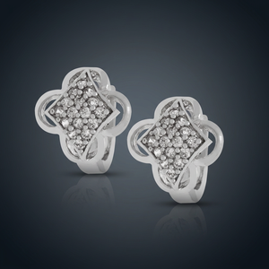 Elegantes pendientes de aro chapados en plata, latón artificial de moda de lujo para fiesta, exportación directa, proveedor de moda, Chapado en Oro - Product Image 1