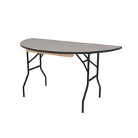 Usine de fabrication de table pliable en demi-cercle pieds en métal table pliante en demi-cercle de restaurant portable utilisations multi-scénarios