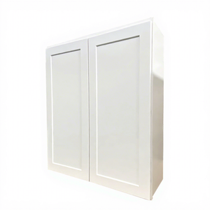 US Local RTA Gabinetes Tienda Modelo estándar americano W3042 Pintura de madera Gabinetes de coctelera blanca Gabinete de pared de cocina con 2 puertas - Product Image 1