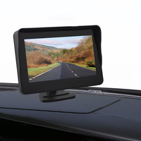 Monitor TFT 5 Inci Layar IPS Tampilan Format Ganda AHD/CVBS Monitor Mobil