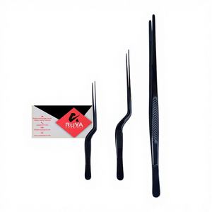 Juego de Pinzas Rectas de Acero Inoxidable de 3 Piezas, Mangos Antiadherentes, Aptas para Lavavajillas, Resistentes al Calor, Sostenibles, Fáciles de Limpiar, A+ - Product Image 1