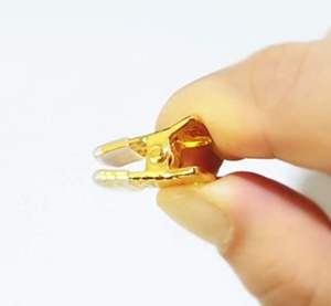 Mini pince à ressort en métal Textura, pince décorative en nickel, pince à papier, pince à vêtements, bureau, maison, artisanat créatif, personnalisé 20x6mm - Product Image 5