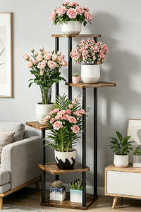Support <span class=keywords><strong>pour</strong></span> <span class=keywords><strong>plantes</strong></span> à 5 niveaux, étagère à fleurs d'intérieur <span class=keywords><strong>pour</strong></span> plusieurs <span class=keywords><strong>plantes</strong></span>, mobilier <span class=keywords><strong>de</strong></span> <span class=keywords><strong>jardin</strong></span> <span class=keywords><strong>pour</strong></span> patio, <span class=keywords><strong>jardin</strong></span>, salon, balcon, chambre, noir - Product Image 2