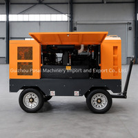 Compresseur d'air à vis diesel Kaishan KSCY-550/13K-G2 13 bars avec contrôle PLC, châssis de remorque robuste pour le forage de roches en carrière