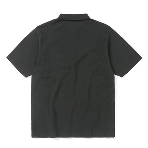 <span class=keywords><strong>Polo</strong></span> in Cotone da Uomo Personalizzate con Ricamo, Piqué Nero, Manica Corta, Abbottonatura Frontale, Casual e Business, Per Tutte le Stagioni - Product Image 2