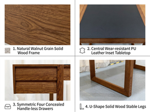 Trendy Tiny Space Friendly Whole Solid Wood Writing Station Smooth Compact Tabletop Laptop Stand with Built In Small Storage - Product Image 2