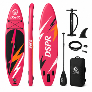 Planche de SUP gonflable ODM stable et polyvalente de 10 pieds en PVC double couche pour excursions sur eau calme pour adultes et jeunes avec configuration à trois ailerons - Product Image 2