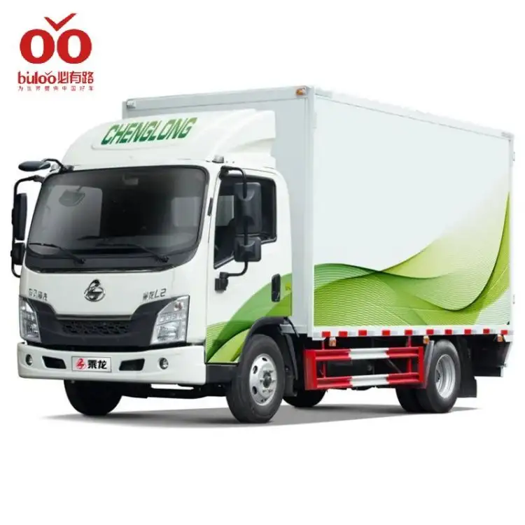 Chenglong nuevo L2 4*2 camión de carga eléctrico L25 cabina de una sola fila furgoneta fenceTruck camión congelador de carga