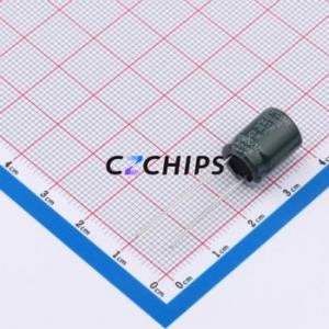 Condensateur électrolytique en aluminium à montage traversant 470UF25VG130GF, montage traversant, D10xL13mm 470uF 20% 25V 865mA-100kHz - Product Image 2