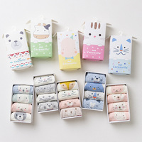 Vente en gros de chaussettes décontractées en coton avec dessin d'animal mignon pour femmes