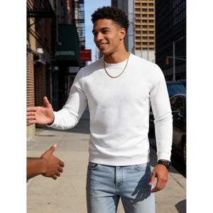 เสื้อสเวตเชิ้ตคอกลมผู้ชายแบบสั่งทำพิเศษ ลายแจ็คการ์ด แขนยาว ถักทอ สวมใส่สบายๆ สำหรับฤดูใบไม้ร่วงและฤดูหนาว - Product Image 6