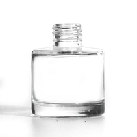 Personnalisable Propre logo 100ml 120ml Transparent Couleur Rond Roseau Diffuseur Bouteille En Verre Parfum Vide Aromathérapie Avec Bâton