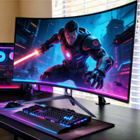 Monitor para Juegos Rebekah Manufacturer, Pantalla de 27/34 Pulgadas, 100-180Hz, Monitor Personalizado para Oficina/Estudio, 1K/2K/3K