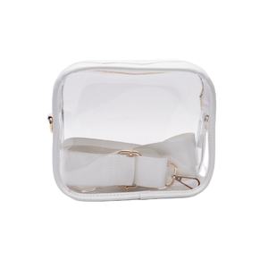 Sac à bandoulière transparent imperméable en PU écologique fabriqué en usine, sac à bandoulière pour femmes, sacs messagers - Product Image 1