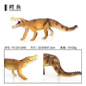 Venta al por mayor de PVC sólido simulación estatua modelo Safari Animal juguete cocodrilo Animal figuritas Juguetes - Product Image 6