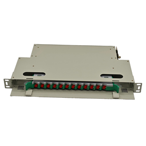 Panneau de brassage optique 12 cœurs FC 1U 19 pouces pour montage en rack, cadre de distribution optique robuste en acier laminé à froid - Product Image 6