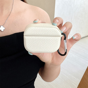 Funda a prueba de golpes para AirPods con textura de lichi, compatible con todos los modelos de AirPods - Product Image 2