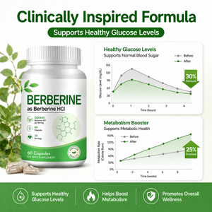 Cápsulas de Berberina 1200mg, Berberina en Cápsula |   Suplemento Herbal Puro, Complemento Alimentario |   Marca Privada - Product Image 2