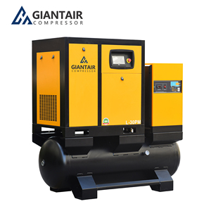 GiantAir 7.5kw 11kw 15kw 22kw 37kw คอมเพรสเซอร์อุตสาหกรรมทั่วไป คอมเพรสเซอร์แบบสกรูโรตารี่ - Product Image 1