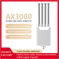Router AP WiFi 6 Empresarial para Exteriores, Impermeable IP67, 2.4G 5.8G 3000Mbps Wave2 MU-MIMO 4G/5G, Alto Rendimiento, Diseño Cuadrado
