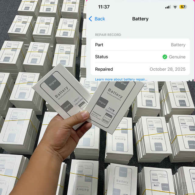 Rechargeable Diagnostic Battery for iPhone 12 13 14 15Pro Max High Capacity Battery Shows Genuine Parts No Error Message