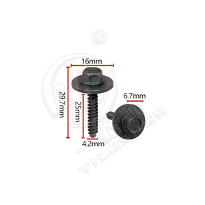 Vis de fixation pour garde-boue et pare-chocs Xinyida J634 pour voitures Cadillac Buick Regal Excelle 16 mm 25 mm 29,7 mm - Product Image 1