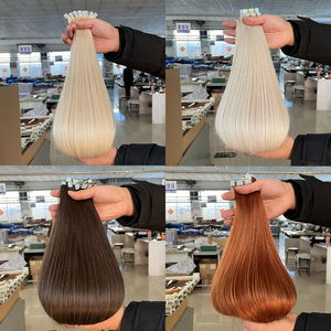 Extensions à bandes adhésives double tirage en cheveux vierges bruts chinois, très demandées aux États-Unis, extensions à bandes adhésives double tirage russes - Product Image 4