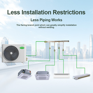 R410a biến tần đa vùng mini thông minh Mutil chia VRF AC hệ thống <span class=keywords><strong>5</strong></span>-21K BTU 220V-240V nhỏ gọn bốn chiều cho các dự án khách sạn - Product Image 4
