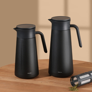 PINKAH NOUVEAU <span class=keywords><strong>Théière</strong></span> isotherme en acier inoxydable 1,4 L avec <span class=keywords><strong>infuseur</strong></span>, Carafe à café à double paroi sous vide avec séparation du thé pour la maison et le bureau - Product Image 5