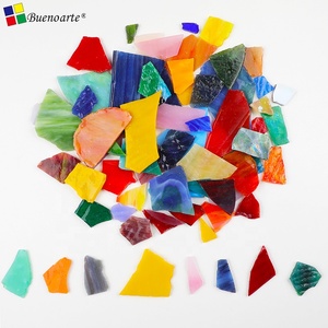 1kg Preise Mixed Color Broken Glasmalereien, dekorative Glasmosaik fliesen für Mosaike Diy Hobbys und Kunst handwerk - Product Image 2