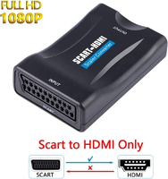 Adaptateur convertisseur SCART vers HD Full HD 720P/1080P, Plug & Play pour téléviseur, moniteur, projecteur