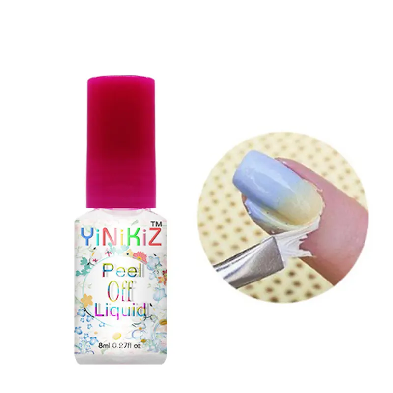 Yinikiz 8 Ml Witte Vinger Huid Beschermen Loslaten Vloeibare Tape Voor Nail Art Design Huidverzorging Nagellak Groothandel