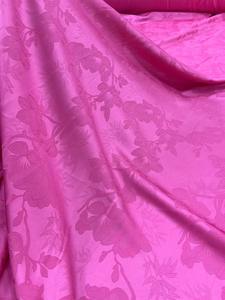 वसंत/गर्मियों के लिए तुरही फूल साटिन जैक्वार्ड कपड़े और बच्चों के कपड़े रंगे पैटर्न थोक - Product Image 3