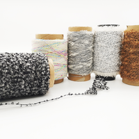 Großhandel Mehrfarbiges Mix-Garn Fancy-Feder-Strickgarn Dekoratives Garn