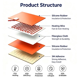 <span class=keywords><strong>Couverture</strong></span> <span class=keywords><strong>chauffante</strong></span> 12v 60w 265x435x1.5mm pour la livraison de nourriture, tapis chauffant pour la nourriture, petit chauffe-pizza, boîte de <span class=keywords><strong>moto</strong></span> - Product Image 5
