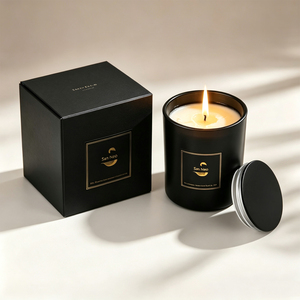 San Neo - Frascos Pequeños de Vidrio para Velas de 7x8.5cm con Tapa de Madera, Recipientes Vacíos para Hacer Velas, Venta al por Mayor - Product Image 3