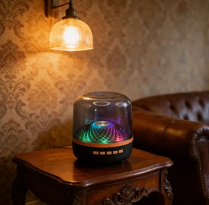 ลำโพงโปร่งใสทันสมัยพร้อมไฟ RGB, <span class=keywords><strong>Harman</strong></span> <span class=keywords><strong>Kardon</strong></span> Aura Glaze, 360 °   เสียงรอบทิศทาง - Product Image 3